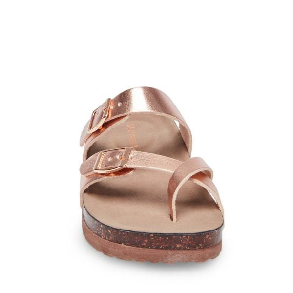 Sandalias Steve Madden Jbeached Criança Rosa Douradas | SM-094DG