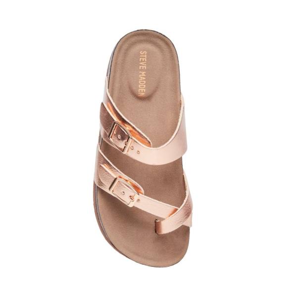 Sandalias Steve Madden Jbeached Criança Rosa Douradas | SM-094DG