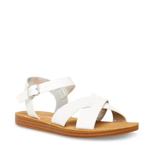 Sandalias Steve Madden Jleague Criança Branco | SM-048AF