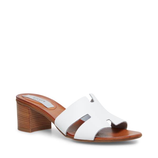 Sandalias Steve Madden Joya Couro Feminino Branco | SM-378BR