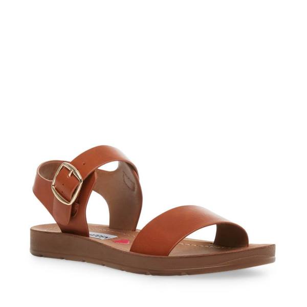 Sandalias Steve Madden Jprobler Cognac Criança Marrom | SM-402GA