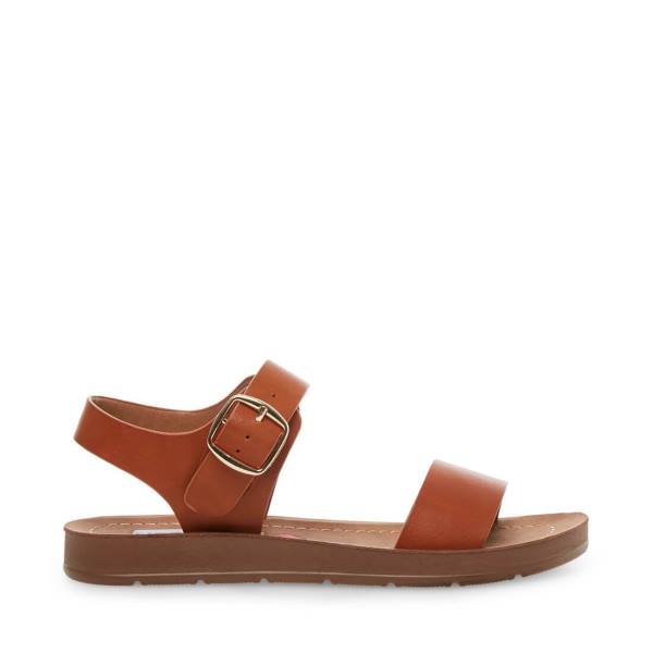 Sandalias Steve Madden Jprobler Cognac Criança Marrom | SM-402GA