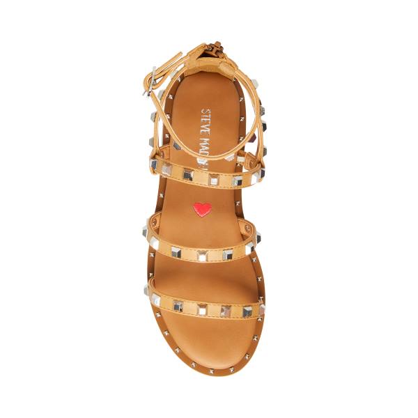 Sandalias Steve Madden Jtravel Tan Criança Marrom | SM-916WU