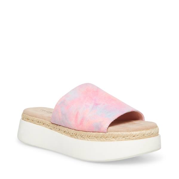 Sandalias Steve Madden Juniper Feminino Rosa Multicoloridas | SM-765DN