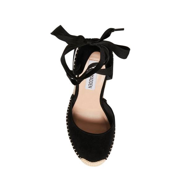 Sandalias Steve Madden Lani Camurça Feminino Pretas | SM-198LC