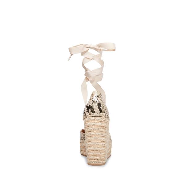 Sandalias Steve Madden Lani Snake Feminino Douradas Serpentine | SM-467WD