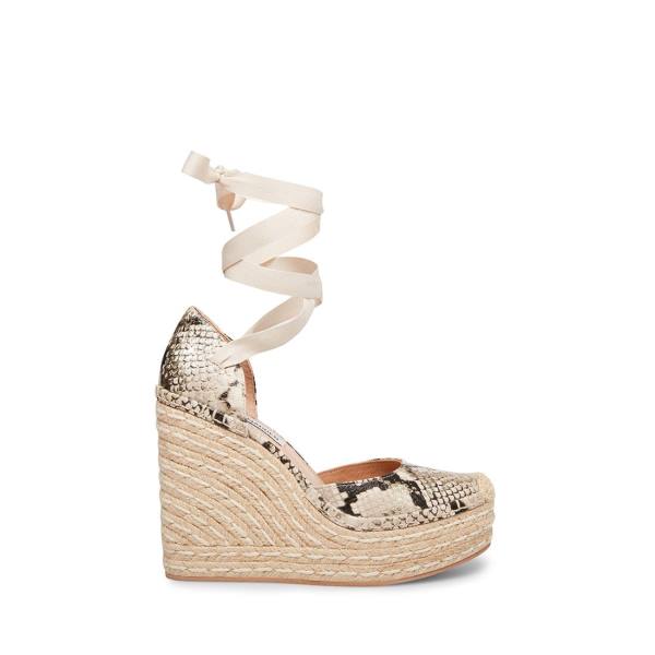 Sandalias Steve Madden Lani Snake Feminino Douradas Serpentine | SM-467WD