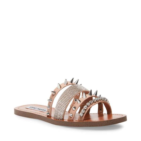 Sandalias Steve Madden Lindy Natural Feminino Bege Multicoloridas | SM-897ZR