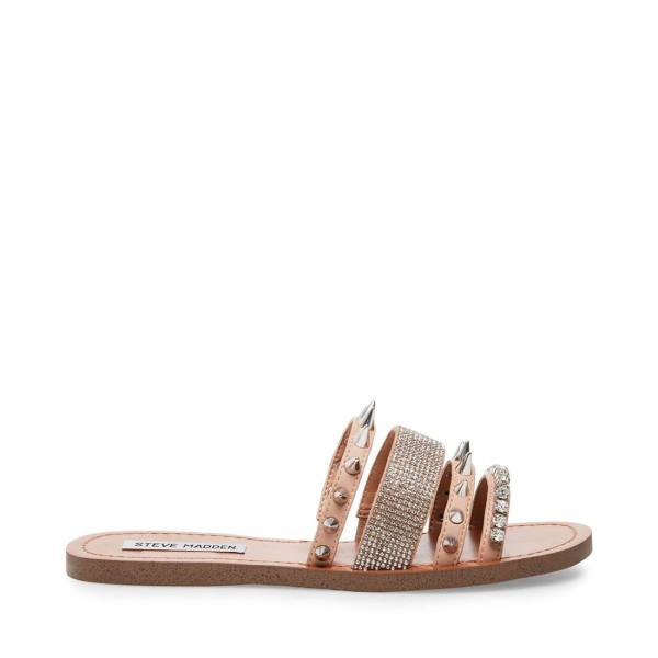 Sandalias Steve Madden Lindy Natural Feminino Bege Multicoloridas | SM-897ZR