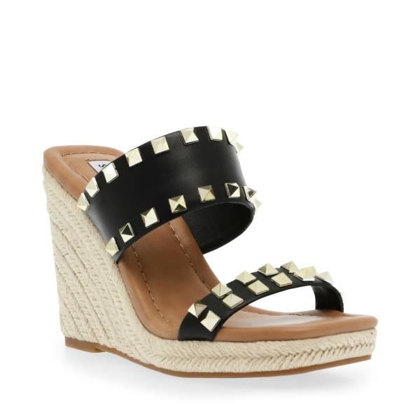 Sandalias Steve Madden Mackie-s Feminino Pretas Multicoloridas | SM-384PH