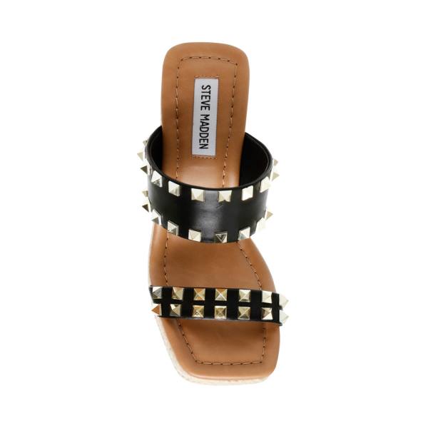 Sandalias Steve Madden Mackie-s Feminino Pretas Multicoloridas | SM-384PH