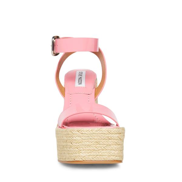 Sandalias Steve Madden Mallandra Envernizados Feminino Rosa | SM-832YM