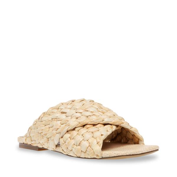 Sandalias Steve Madden Marina Natural Raffia Feminino Bege | SM-832LK