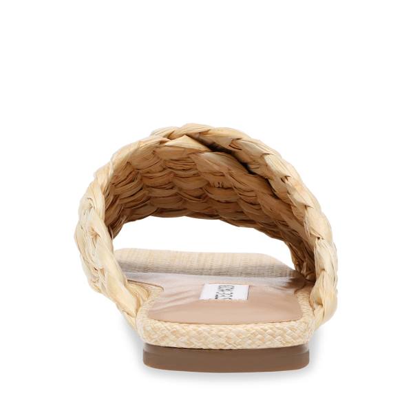 Sandalias Steve Madden Marina Natural Raffia Feminino Bege | SM-832LK