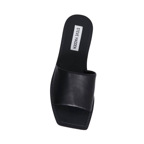 Sandalias Steve Madden Nixi Feminino Pretas | SM-698HA