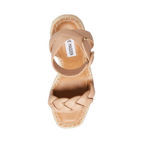 Sandalias Steve Madden Novah Tan Feminino Marrom | SM-125EF