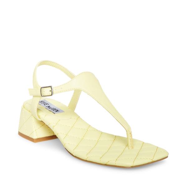 Sandalias Steve Madden Pepper Feminino Amarelas | SM-906TA