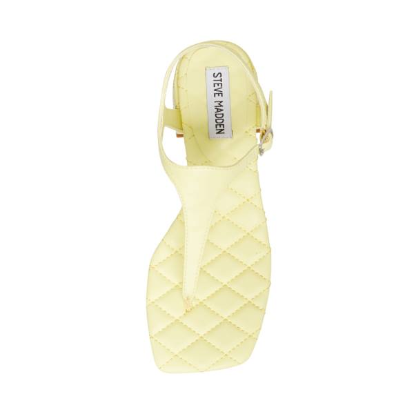 Sandalias Steve Madden Pepper Feminino Amarelas | SM-906TA