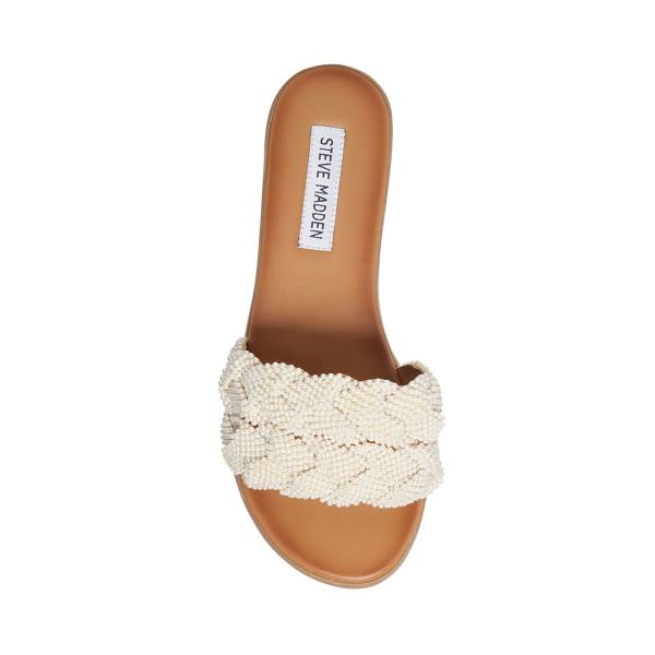 Sandalias Steve Madden Phraya Feminino Branco | SM-569PM