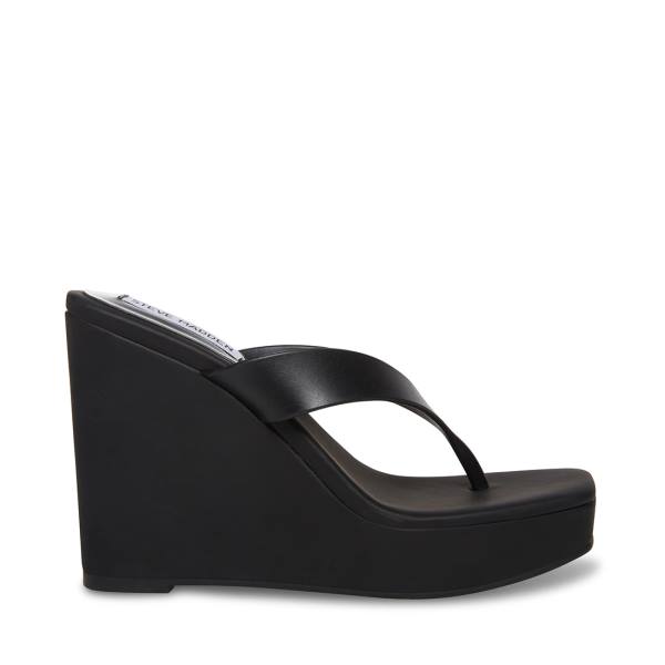 Sandalias Steve Madden Refined Feminino Pretas | SM-259SV