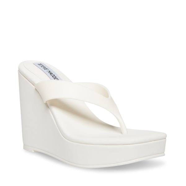 Sandalias Steve Madden Refined Feminino Branco | SM-462IT