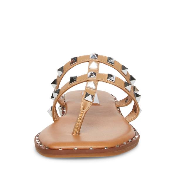 Sandalias Steve Madden Sandie Tan Feminino Marrom | SM-745BK