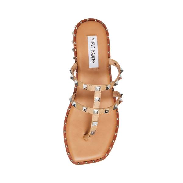 Sandalias Steve Madden Sandie Tan Feminino Marrom | SM-745BK