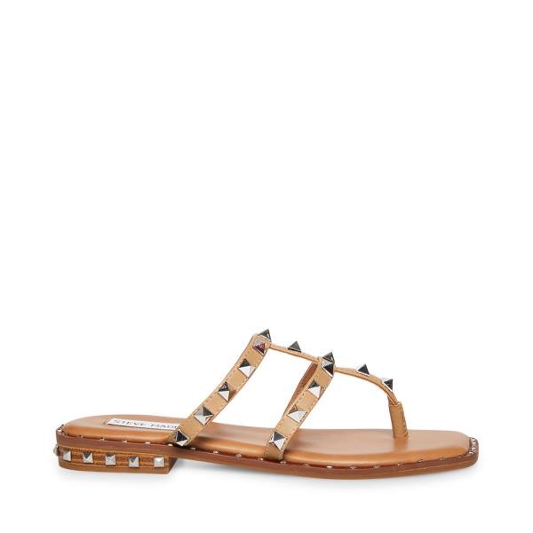 Sandalias Steve Madden Sandie Tan Feminino Marrom | SM-745BK