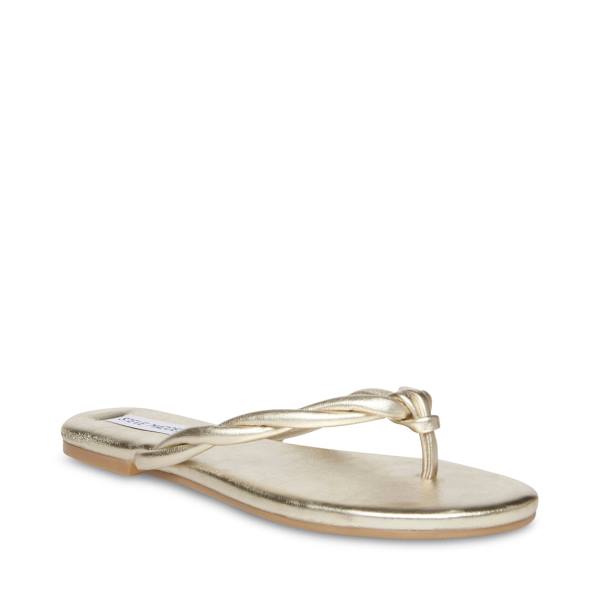 Sandalias Steve Madden Saylor Feminino Douradas | SM-215XM