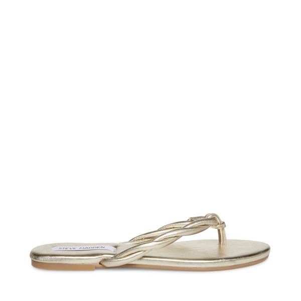 Sandalias Steve Madden Saylor Feminino Douradas | SM-215XM