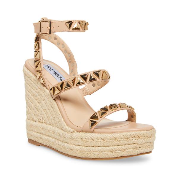 Sandalias Steve Madden Sessions Tan Feminino Marrom | SM-390KT