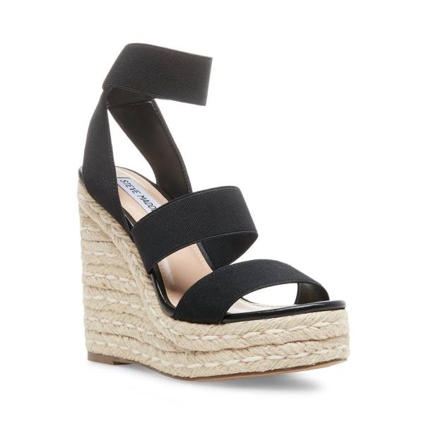 Sandalias Steve Madden Shimmy Feminino Pretas | SM-376IK