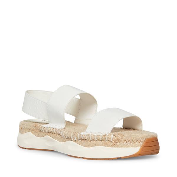 Sandalias Steve Madden Sirrius Fabric Feminino Branco | SM-015NL