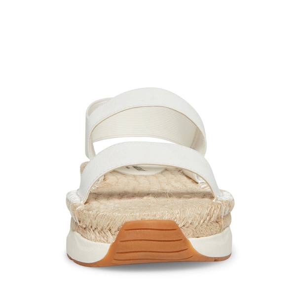 Sandalias Steve Madden Sirrius Fabric Feminino Branco | SM-015NL