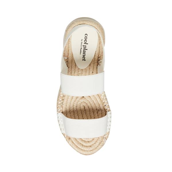 Sandalias Steve Madden Sirrius Fabric Feminino Branco | SM-015NL