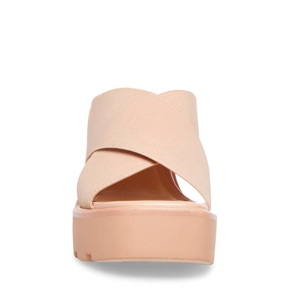 Sandalias Steve Madden Smash Nude Feminino Bege | SM-081HK