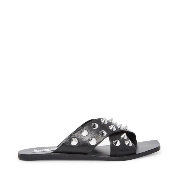 Sandalias Steve Madden Spiked Feminino Pretas Multicoloridas | SM-157IN