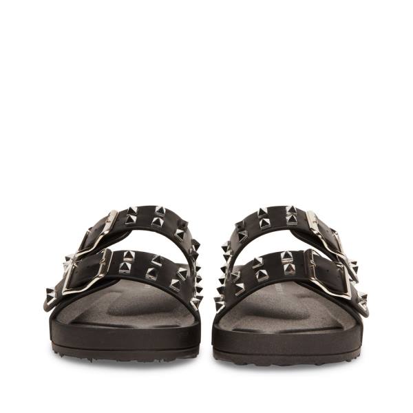 Sandalias Steve Madden Teddy-p Feminino Pretas | SM-396EU