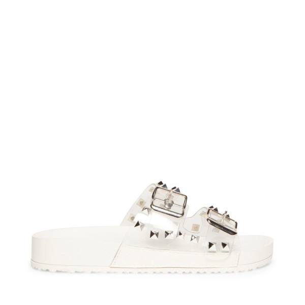 Sandalias Steve Madden Teddy-p Feminino Branco Multicoloridas | SM-601CV