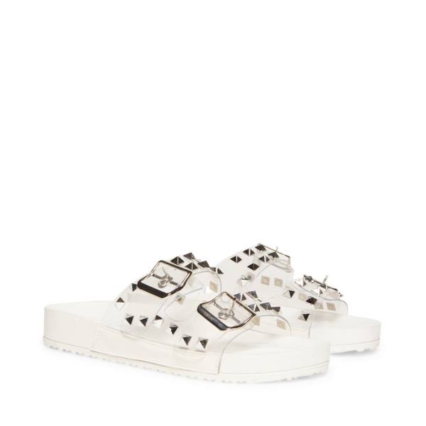 Sandalias Steve Madden Teddy-p Feminino Branco Multicoloridas | SM-601CV