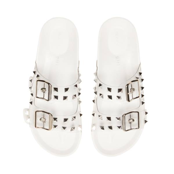 Sandalias Steve Madden Teddy-p Feminino Branco Multicoloridas | SM-601CV