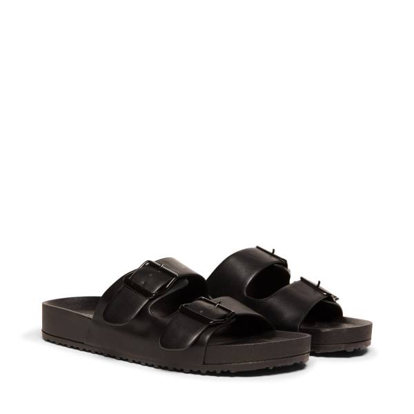 Sandalias Steve Madden Teddy-t Feminino Pretas | SM-562HV