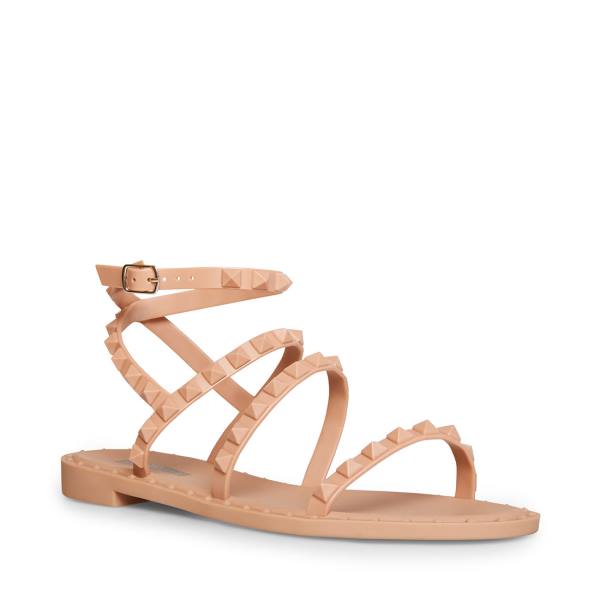 Sandalias Steve Madden Travel-j Blush Feminino Rosa | SM-145LD