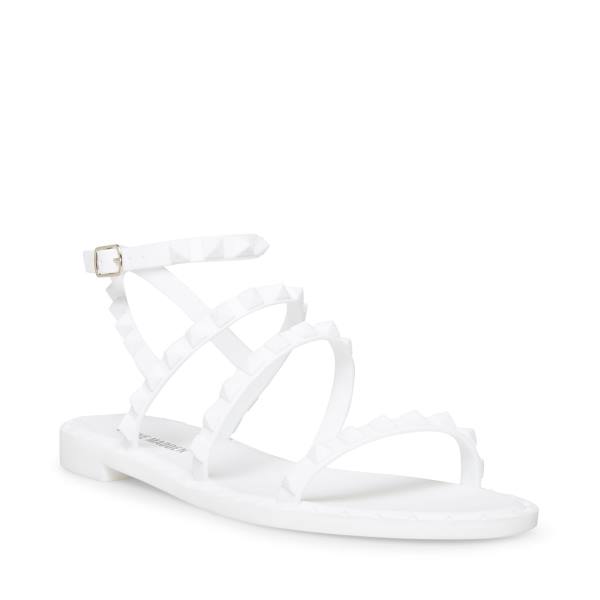 Sandalias Steve Madden Travel-j Feminino Branco | SM-247NY