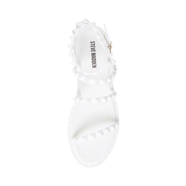 Sandalias Steve Madden Travel-j Feminino Branco | SM-247NY