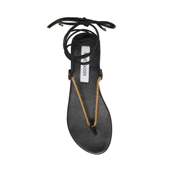 Sandalias Steve Madden Tyra Feminino Pretas | SM-569SE