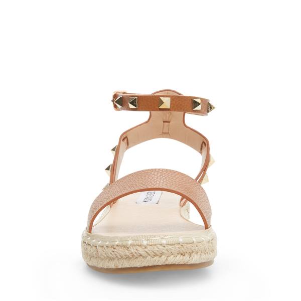 Sandalias Steve Madden Ultimate Cognac Feminino Marrom | SM-543XU