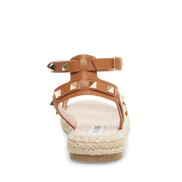 Sandalias Steve Madden Ultimate Cognac Feminino Marrom | SM-543XU