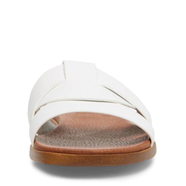 Sandalias Steve Madden Vivien Couro Feminino Branco | SM-913LN