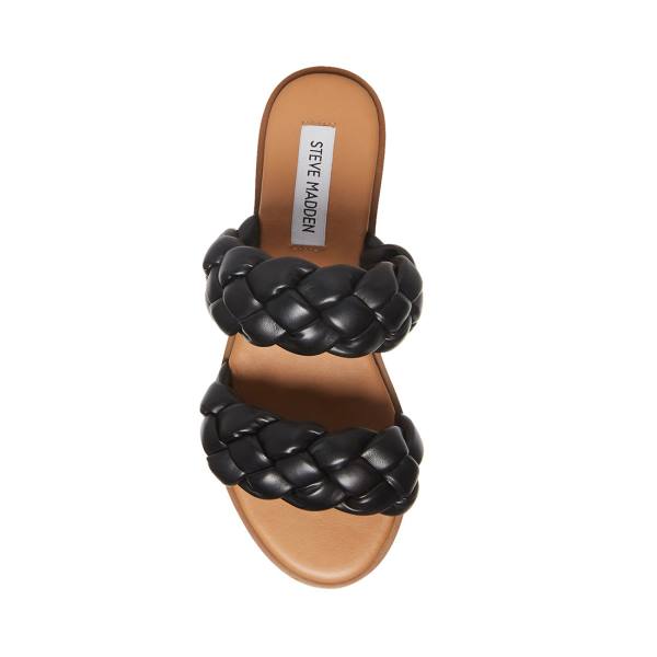 Sandalias Steve Madden Zeren Feminino Pretas | SM-054YZ